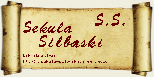 Sekula Silbaški vizit kartica